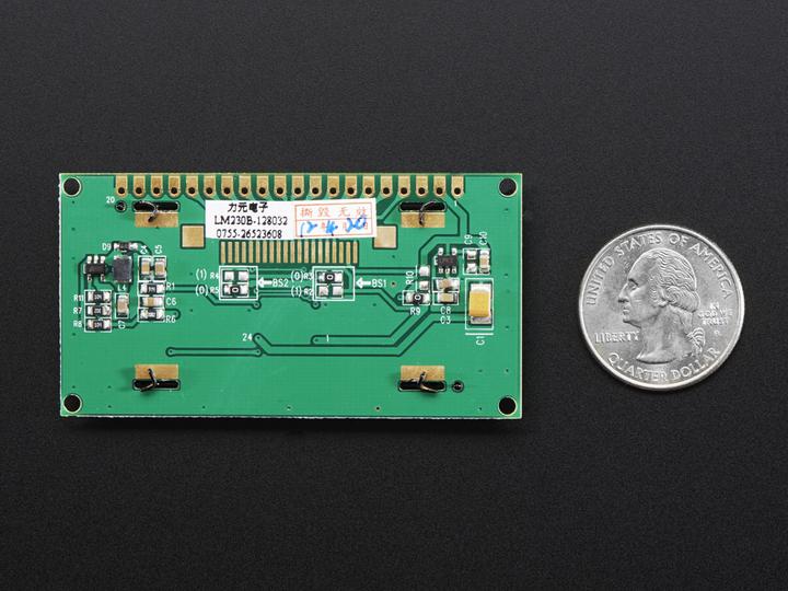 Actual product image Adafruit Monochrome 2.3" 128x32 OLED Graphic Display Module (Display)