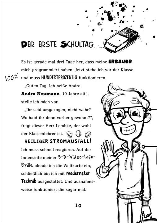 Produktbild Andro, streng geheim! (Band 1) - Fehlermeldung: Schule (Deutsch, Kai Pannen, Mareikje Vogler, Loewe Kinderbücher, 2021)