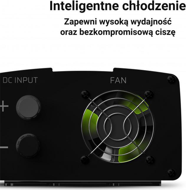 Productafbeelding GreenCell Spanning Auto Omvormer 24V tot 230V 1000W Full Sine Wave