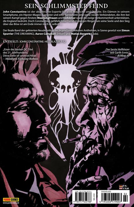 Produktbild Panini John Constantine - Hellblazer (Deutsch, Aaron Campbell, Simon Spurrier, 2021)