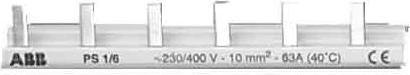Actual product image ABB 1-phase busbar PS1/6 per M compact 6 modules closed PS1/6