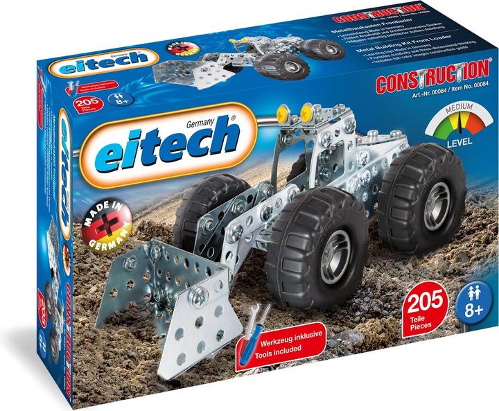 Actual product image Eitech C84 Metal construction set - Wheel loader, model vehicle with 200 parts, construction site vehicle