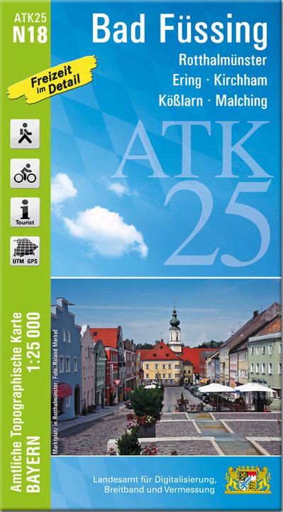Produktbild ATK25-N18 Bad Füssing (Amtliche Topogra