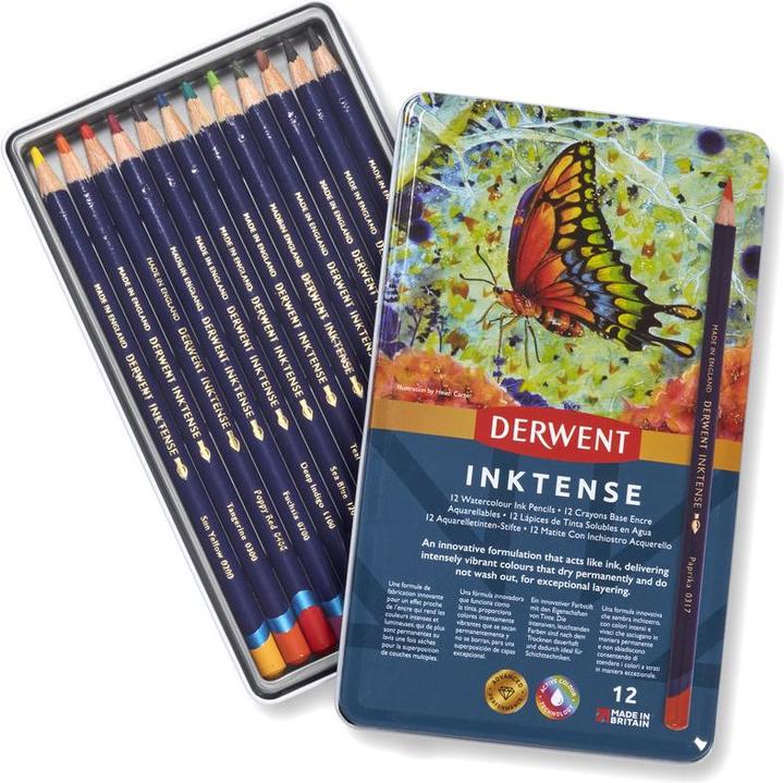 Produktbild Derwent Inktense Permanent (Mehrfarbig, 12 x)