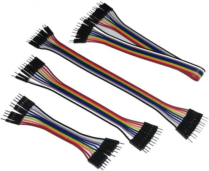 Actual product image Play-Zone Jumper cable connection cable(10-30cm) M/M 40 pcs 24AWG