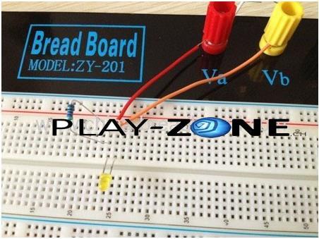 OEM Full-size breadboard with connection terminals and plug-in cable C (Breadboard)