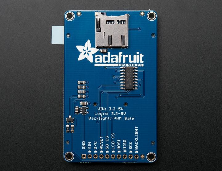 Actual product image Adafruit 2.2" 18-bit color TFT LCD with microSD ILI9340 (Various)