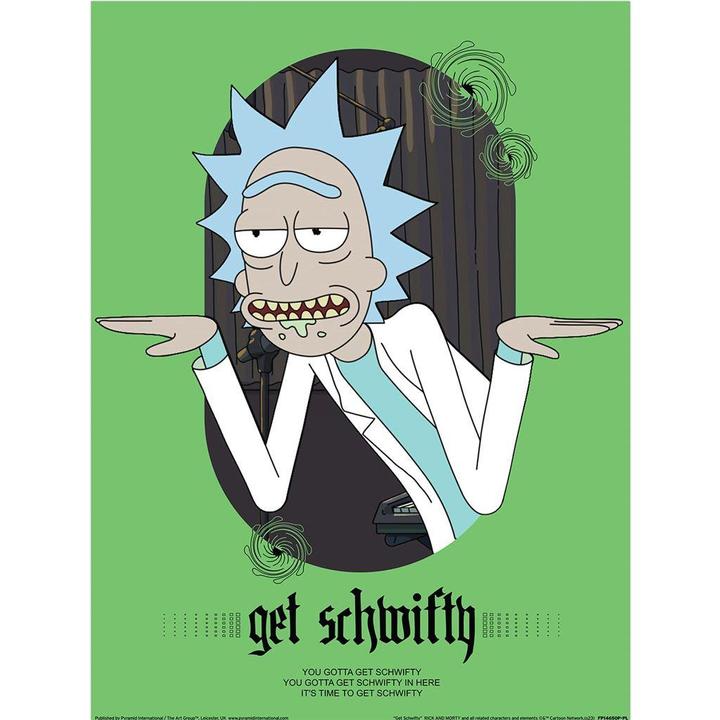 Produktbild Rick And Morty Poster Classrickal Get Schwifty Papier (40 x 30 cm)