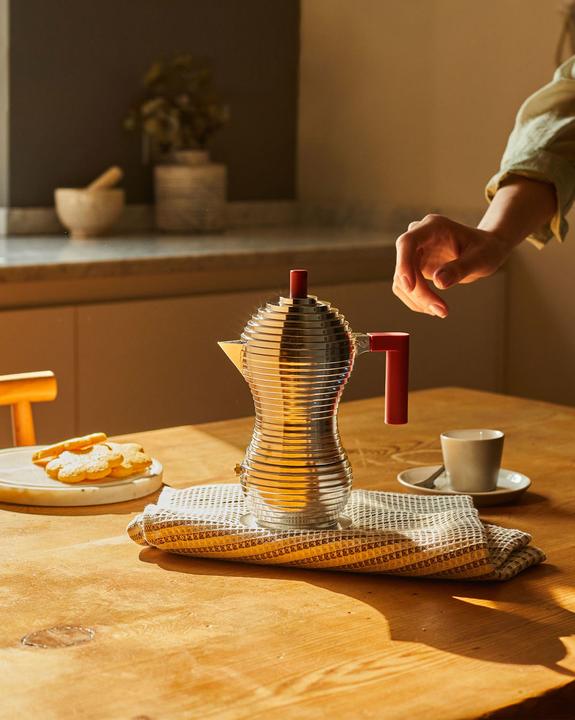 Productafbeelding Alessi Percolator Pulcina - MDL02/1 R - Rood - 1 kops - door Michele De Lucchi (1 T.)