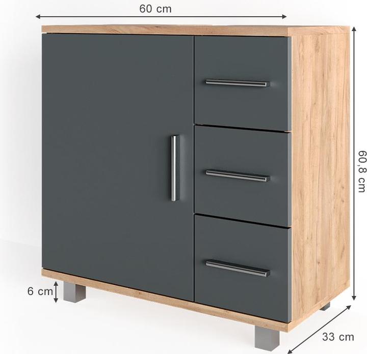 Actual product image Vicco Ilias (60 x 33 x 61 cm)