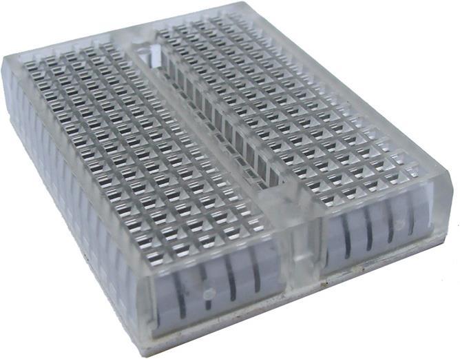 Image du produit Play-Zone Platine enfichable à grille de trous Breadboard-170 Transparent