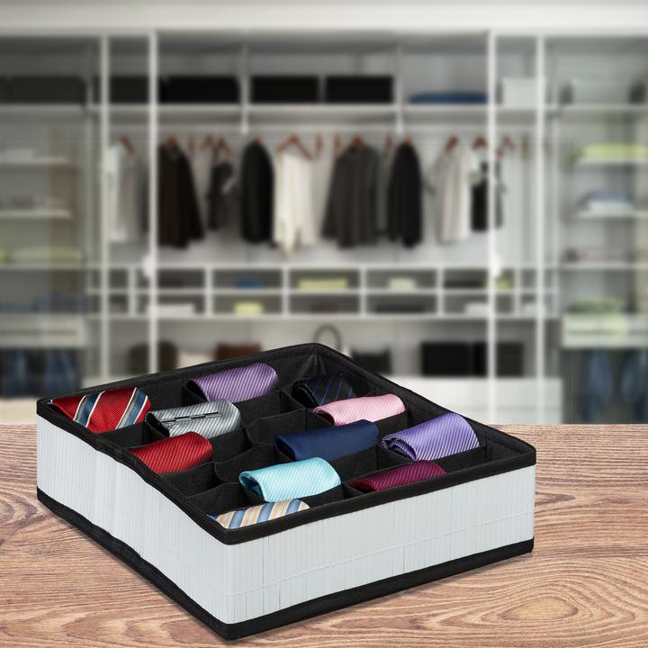 Produktbild Relaxdays Krawattenbox (1 x, 30 x 33 x 10 cm)