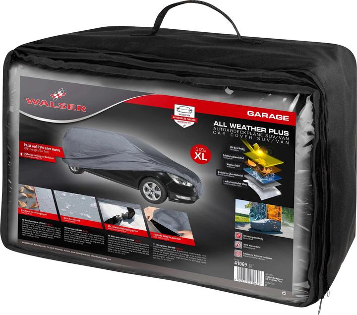 Produktbild Walser Autoplane All Weather Plus, PKW-Abdeckplane SUV Gröe XL grau