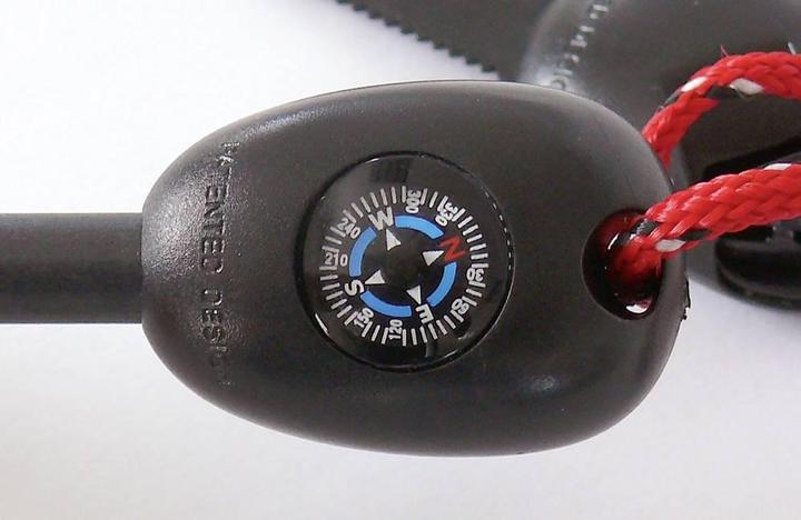 Actual product image Blanko SurvivalSet flint, whistle, saw, compass