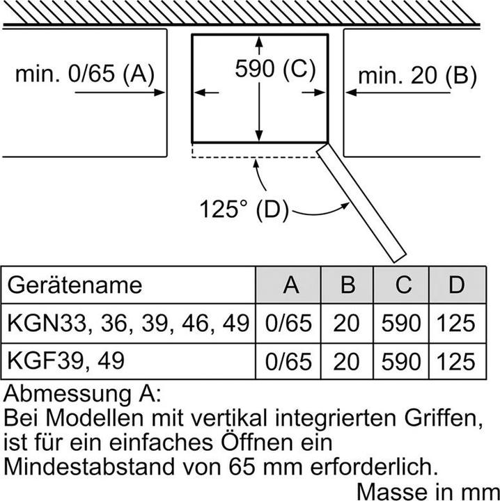 Produktbild Bosch Hausgeräte KGN36NWEA (329 l)