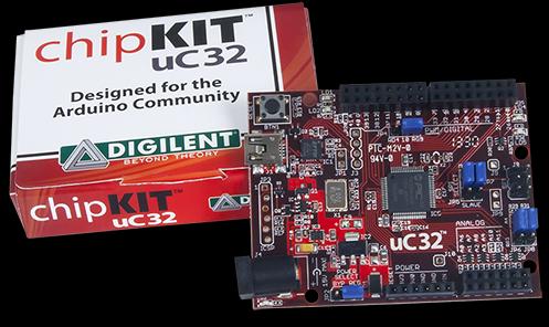 Image du produit Digilent ChipKit uC32 DevBoard avec en-têtes UNO R3 (Kit électronique)
