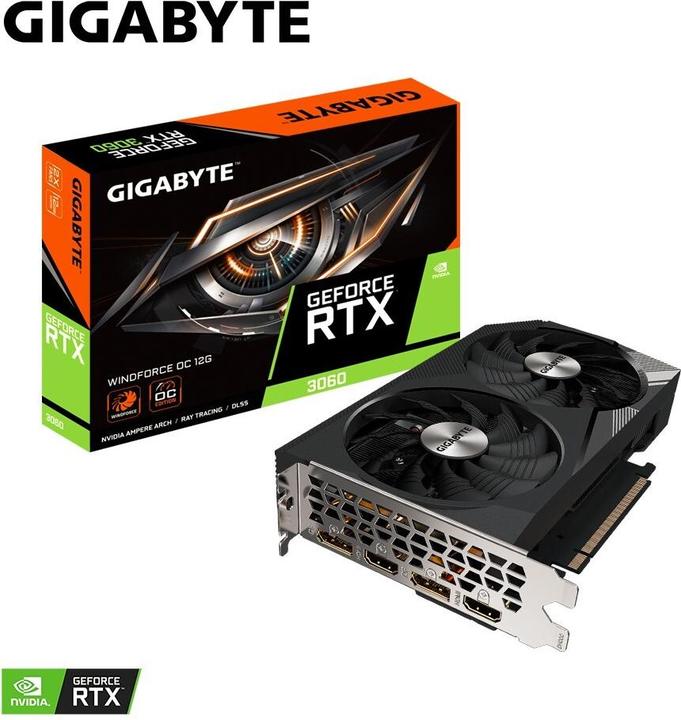 Produktbild Gigabyte GeForce RTX 3060 WINDFORCE OC (12 GB)