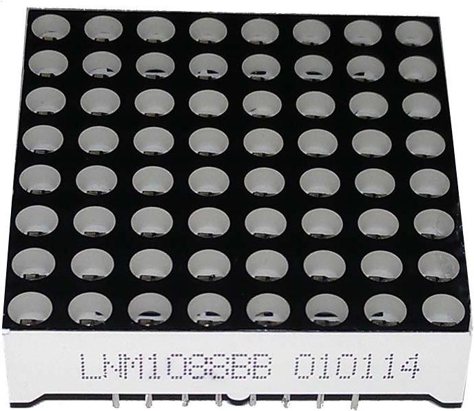 Produktbild OEM Ultra Bright 8x8 LED-Matrix Blau 3.2 x 3.2 cm