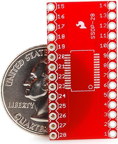 Produktbild SparkFun Adapter SSOP zu DIP 28-Pin