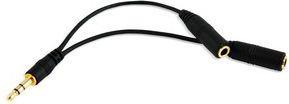 Image du produit Muvit Doubleur Audio Jack 3.5mm Noir (Jack 3,5 mm (AUX))