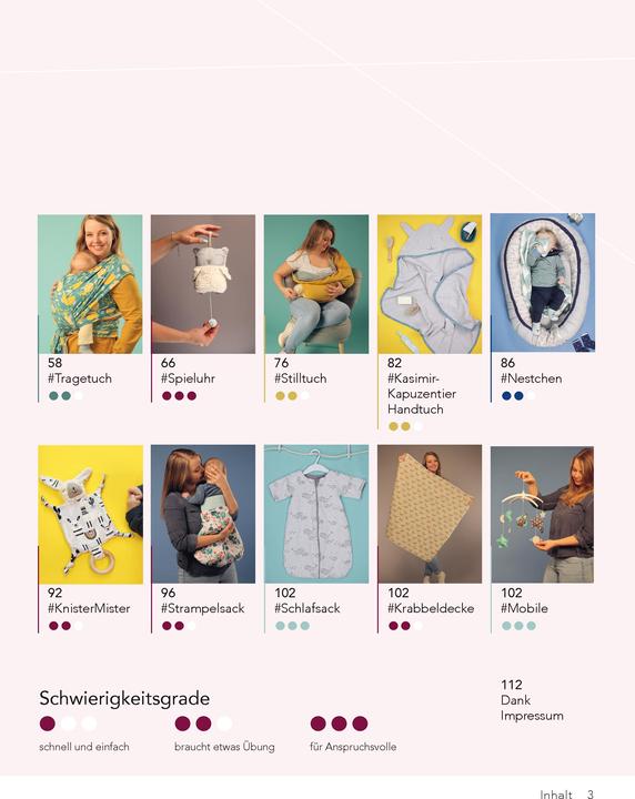 Produktbild Nähen für Mama und Baby mit DIY Eule (Deutsch, Nastasia Mohren, 2020)