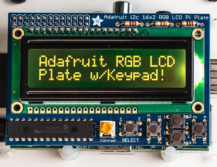 Produktbild Adafruit RGB Negative 16x2 LCD+Keypad Kit for Raspberry Pi (Elektronikkit)
