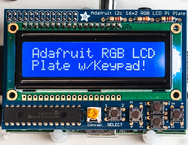 Produktbild Adafruit RGB Negative 16x2 LCD+Keypad Kit for Raspberry Pi (Elektronikkit)