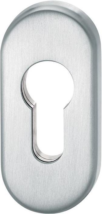 Productafbeelding FSB Sleutel wapenschild 17 1766 roestvast staal 6204 Wapenschild dikte 9 mm PZ ovaal (Deurset)