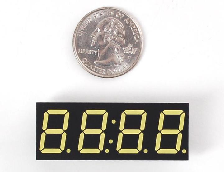 Actual product image Adafruit 7-segment clock display 0.56" White (Various, Timepiece)