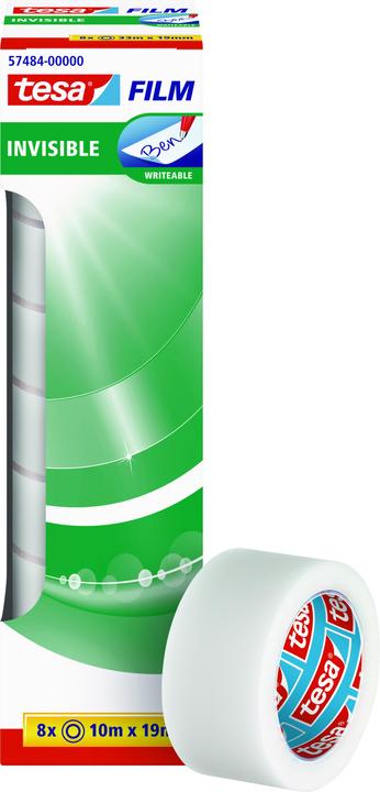 Immagine prodotto tesa 8x tesafilm INVISIBILI, opachi e invisibili, non invecchiano e sono resistenti agli strappi. (19 mm)
