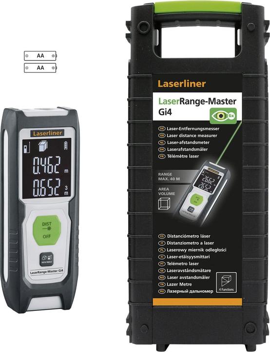 Produktbild Laserliner Laser-Entfernungsmesser grün LaserRange-Master Gi4 (40 m, 515 nm)