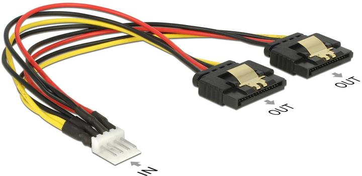 Delock Floppy Stecker - 2x SATA Stromadapter