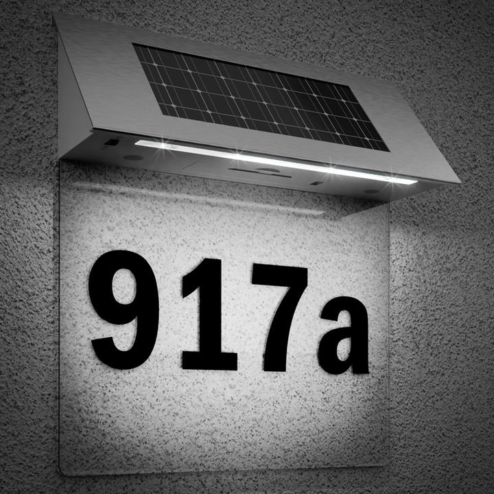 Image du produit Monzana Plaque numéro de maison solaire