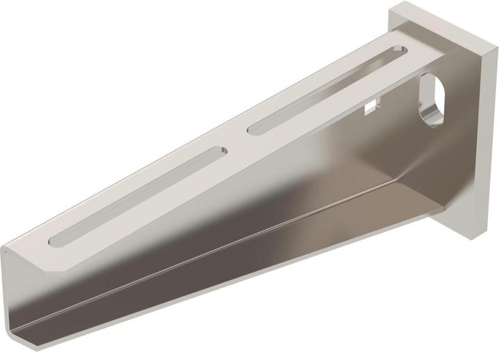 Immagine prodotto OBO Bettermann OBO AW 55 21 A2 Staffa a muro/stelo 210mm V2A con piastra superiore (Cavi)