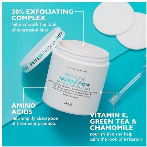 Actual product image Peter Thomas Roth Peptide Skinjection Exfoliating Peel Pads for Smoothing (Exfoliation)