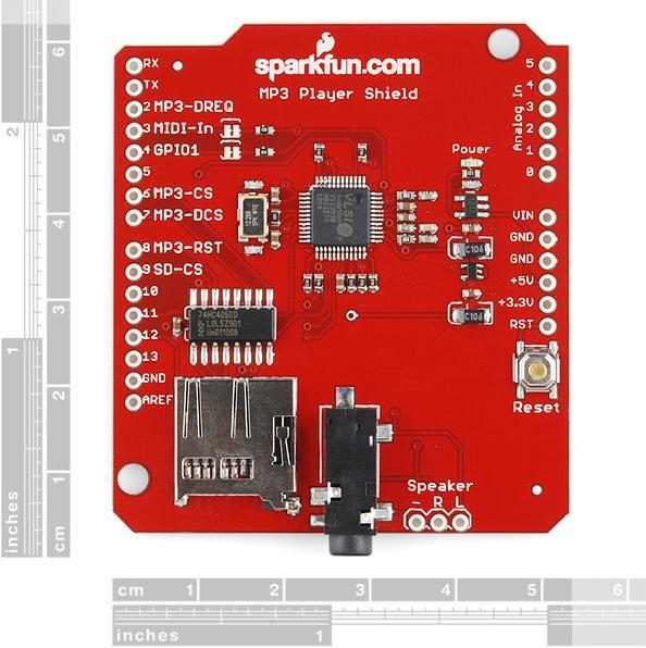 Actual product image SparkFun MP3 Player Shield (Shield)
