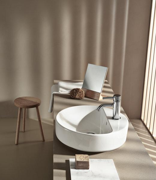 Produktbild Geberit Keramag VariForm Aufsatzwaschtisch rund, 450mm, mit Hahnloch, mit Überlauf (450 mm, 450 mm)