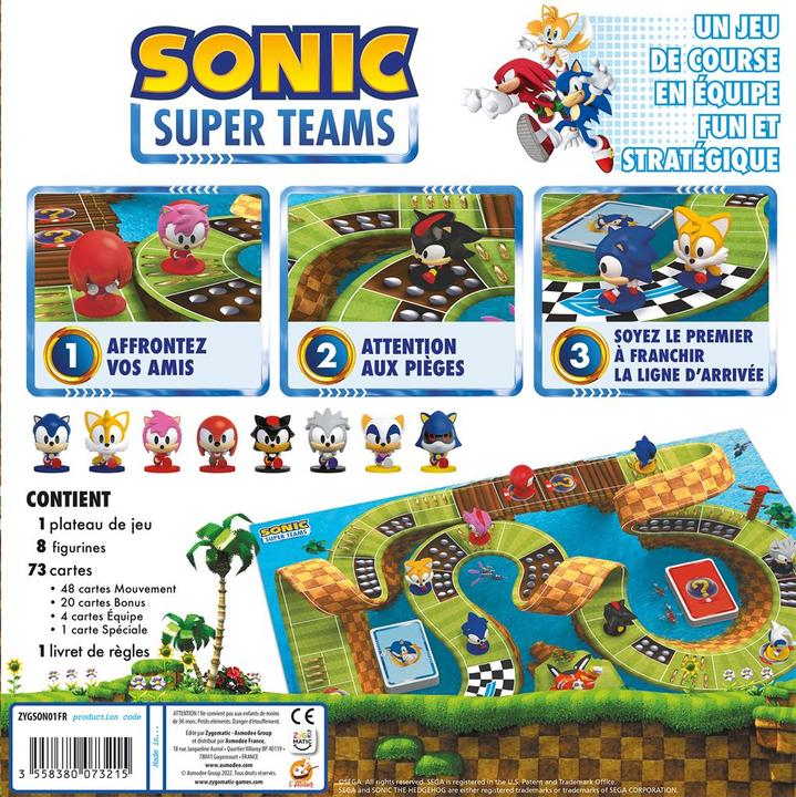 Immagine prodotto Asmodée Gioco Sonic Super Teams (Francese)