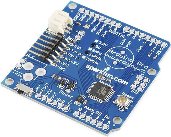 Produktbild SparkFun Arduino Pro 328 3.3V/8Mhz (Steuerung)
