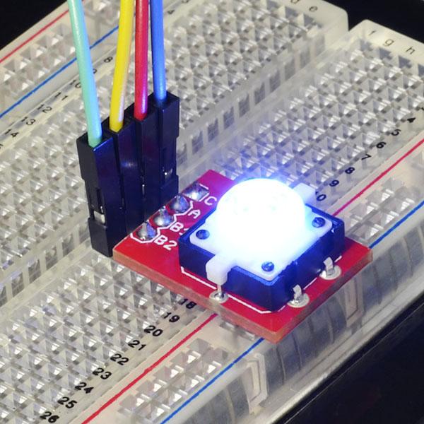 Actual product image SparkFun LED Tactile Button Breakout (Switch)