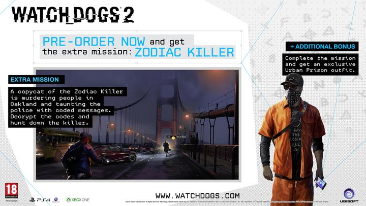 Produktbild Ubisoft Watch Dogs 2 (Nordic) (Xbox One S, EN)