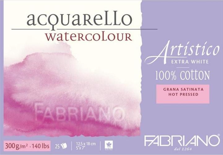 Produktbild Fabriano Aquarellblock Artistico Extra White (12.5 x 18 cm, Harter Einband)