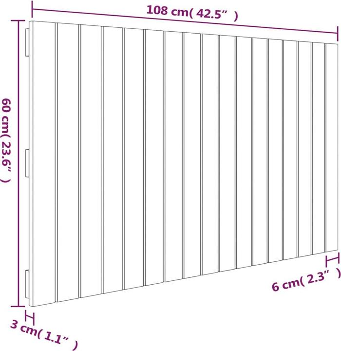 Image du produit VidaXL Chloé (108 x 3 x 60 cm)