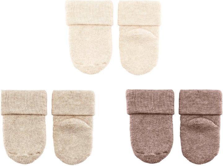 Actual product image Sterntaler Socks set of 3 uni nature mélange One Size (pack of 3, One size)