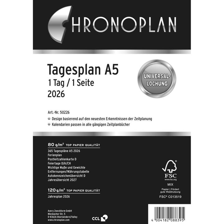 Immagine prodotto Chronoplan Tagesplan (A5, Tedesco)