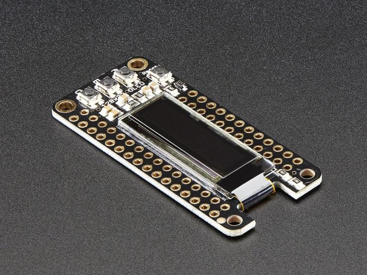Actual product image Adafruit FeatherWing OLED 128x32 OLED (Feather Add-On) (Various)