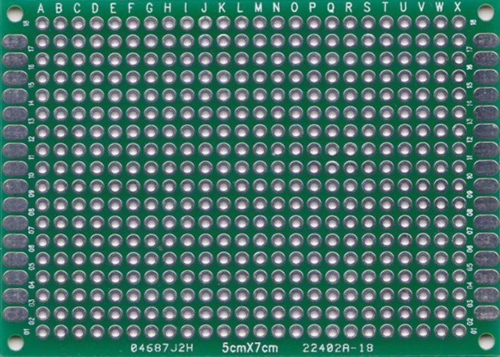 Actual product image Play-Zone Experiment board 5cm x 7cm green (Circuit board)