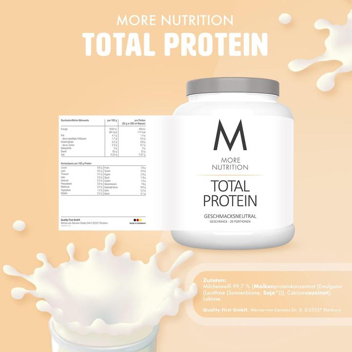 Produktbild More Nutrition Total Protein (Neutral, 1 Stk., 600 g)