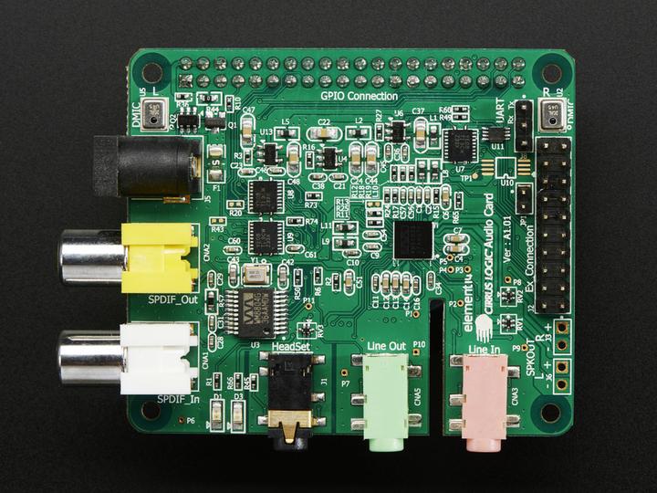 Actual product image Cirrus Logic Raspberry Pi Audio Card