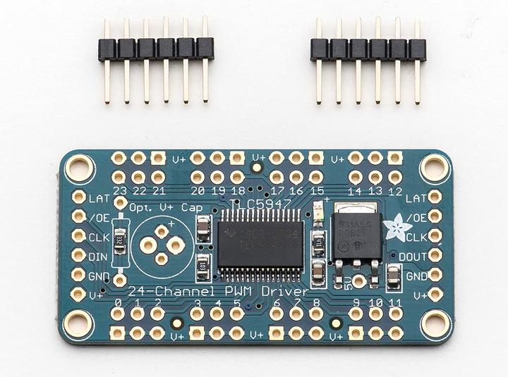 Actual product image Adafruit 24-Channel 12-bit PWM LED Driver TLC5947 (SPI) (Various)
